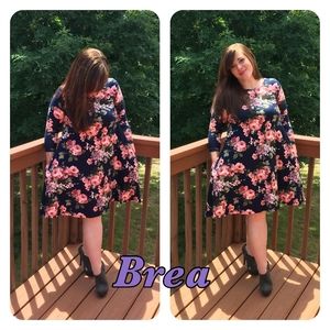 Honey and Lace Brea Floral Dress 16 18 20 22 24